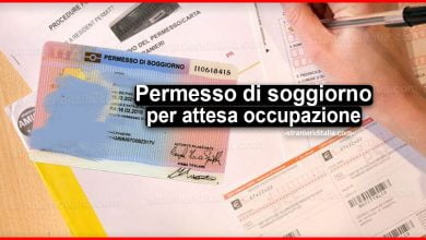 Permesso di soggiorno per attesa occupazione 2020