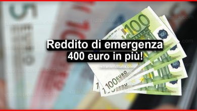 Reddito di emergenza 400 euro in più: ecco come richiederlo