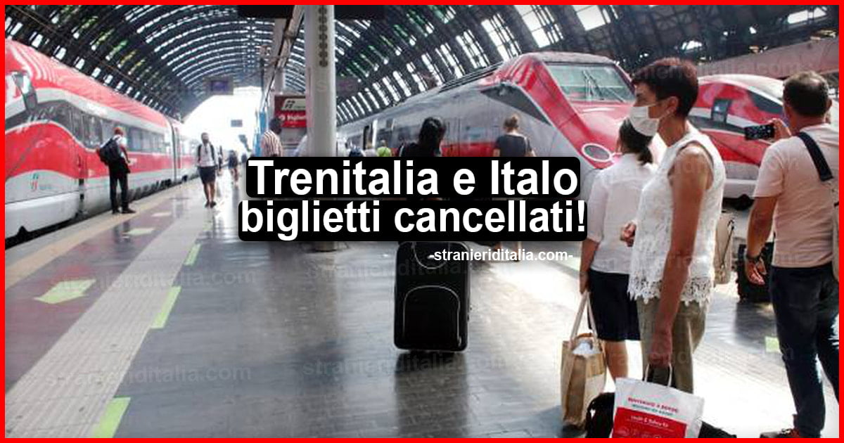 Trenitalia e Italo 50% dei posti: ripristino delle misure e biglietti cancellati