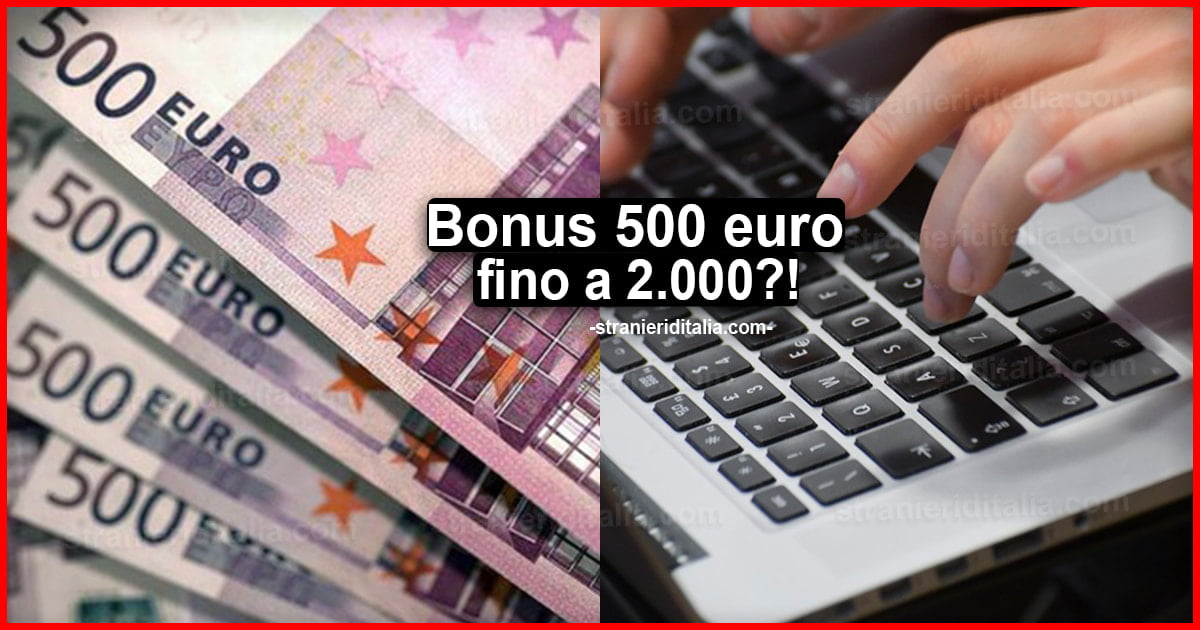 Bonus 500 euro fino a 2.000? Ecco come fare per pc, tablet e internet