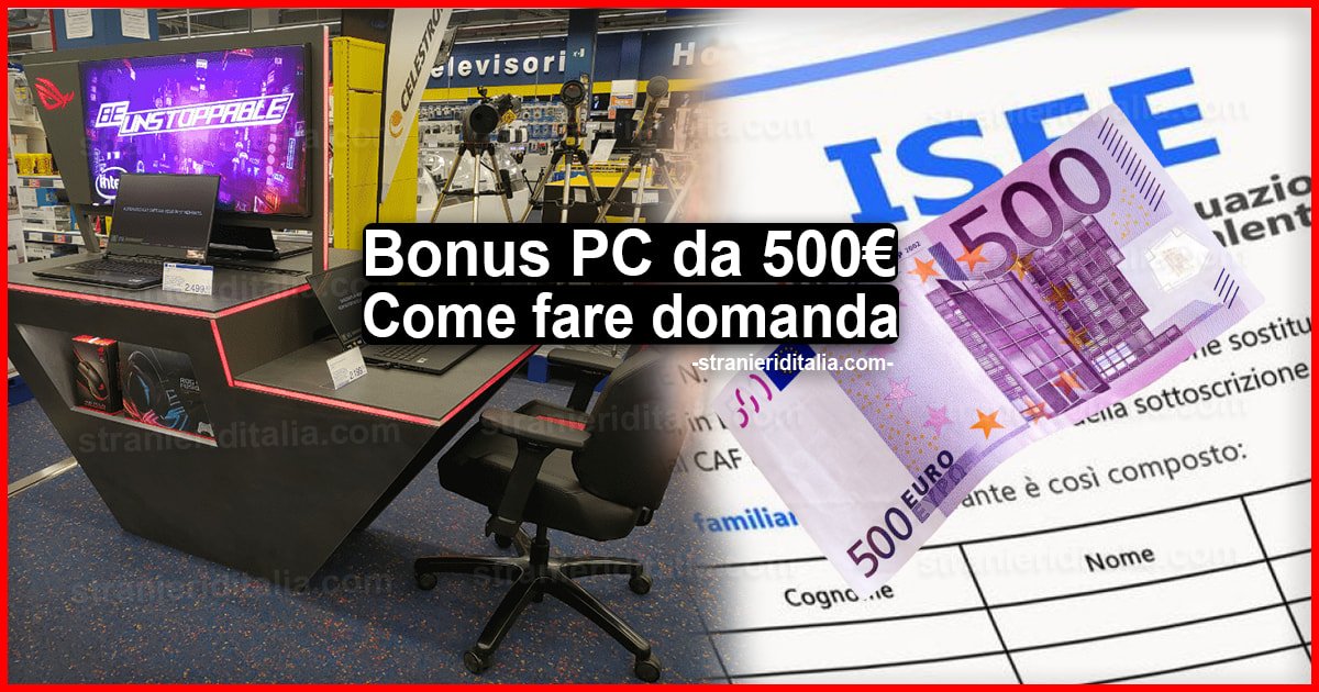 Bonus PC ISEE da 500€, Come fare domanda