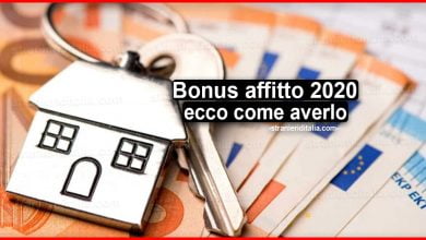 Bonus affitto 2020: come averlo e quali sono i requisiti