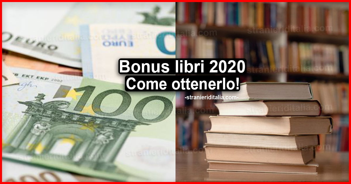 Bonus libri 2020 Come richiederlo? | Stranieri d'Italia