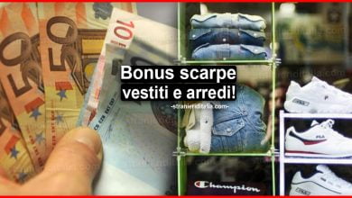 Bonus scarpe vestiti e arredi: Ecco come funziona