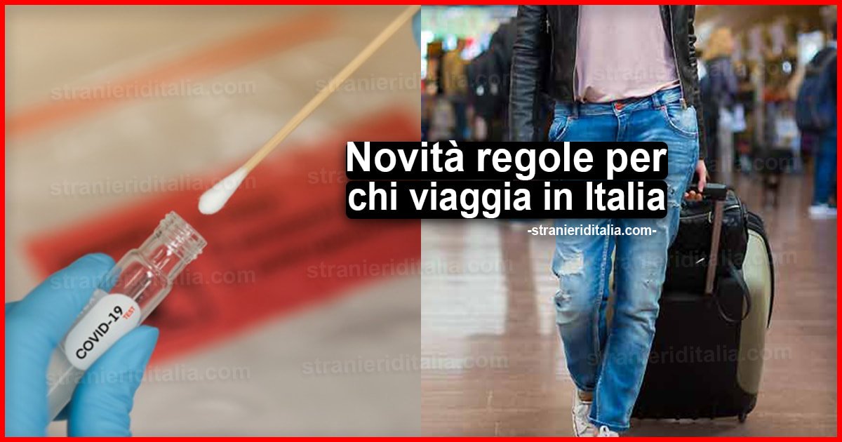 Novità regole per chi viaggia in Italia: Tamponi dal 22 settembre