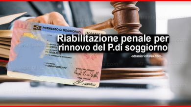 Riabilitazione penale per rinnovo del permesso di soggiorno