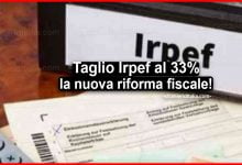 Taglio Irpef al 33%: ecco la nuova riforma fiscale 2021