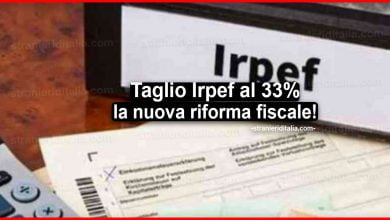Taglio Irpef al 33%: ecco la nuova riforma fiscale 2021