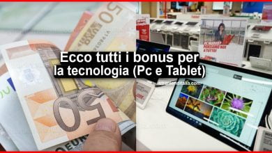 Tutti i bonus per la tecnologia: si attende il bonus Pc e tablet