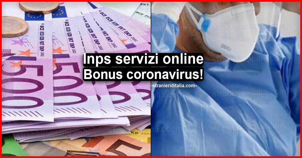 Bonus coronavirus 2020: ecco i servizi online Inps