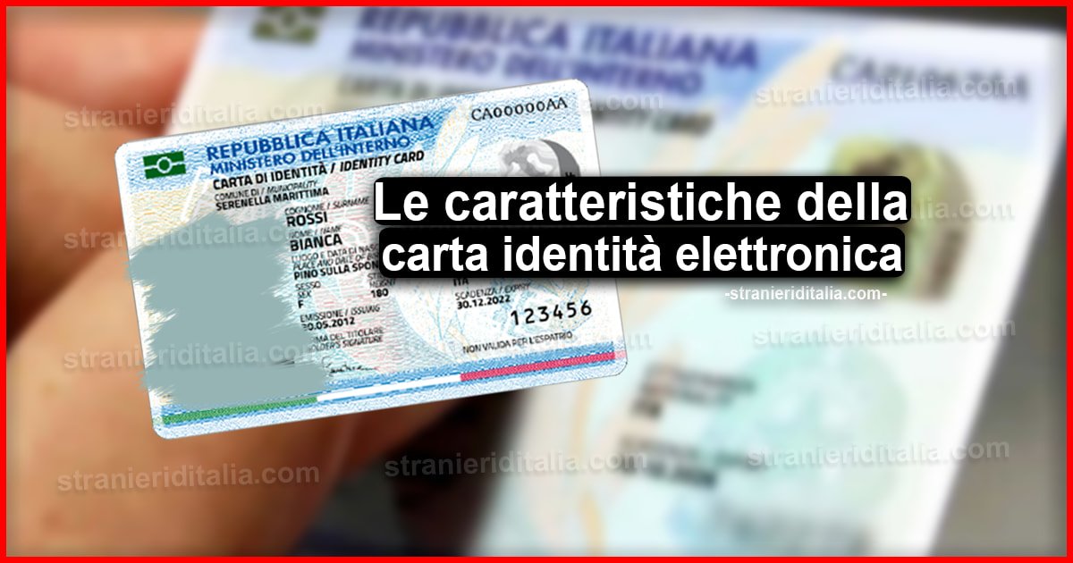 Carta identità elettronica: Come funziona | Stranieri d'Italia