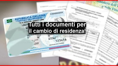 Documenti per il cambio residenza: Quali sono? cosa succede se non si dichiara il cambio