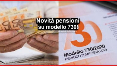 Novità pensioni su modello 730: come funzionano i rimborsi