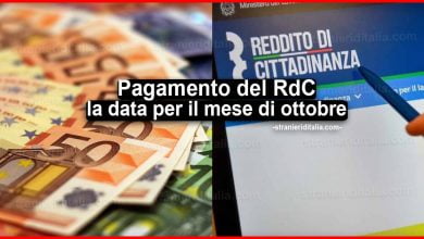Pagamento del reddito di cittadinanza: ecco la data per il mese di ottobre