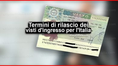 Termini di rilascio dei visti d'ingresso per l'Italia: Organi competenti, procedura, motivi e costi