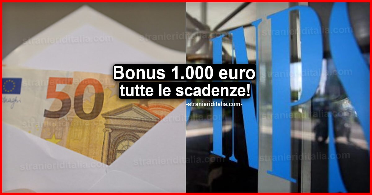 Bonus 1.000 euro: dal 13 novembre tutte le scadenze da ricordare