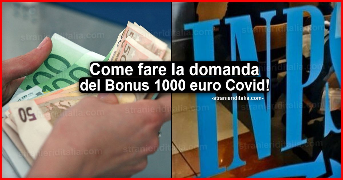 Bonus 1000 euro Covid 2020: come fare la domanda con scadenza novembre