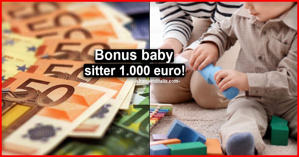 Bonus baby sitter 1.000 euro: bis nel nuovo Decreto Ristori, ecco chi potrà richiederlo