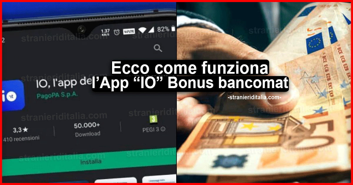 Bonus bancomat app io, guida all'uso 2020