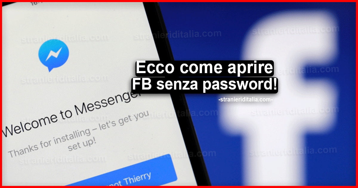 Come aprire Facebook senza password