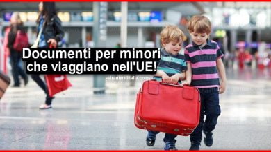 Documenti per minori italiani che viaggiano nell'UE