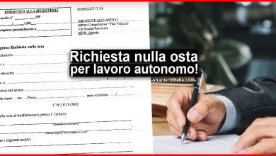 Documenti per richiesta nulla osta per lavoro autonomo