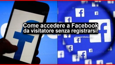 Facebook accedi come visitatore senza registrarsi