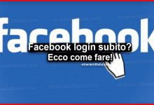 Facebook login subito: Ecco come fare