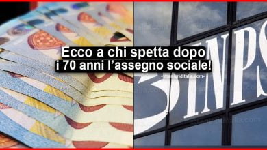 Importo assegno sociale dopo i 70 anni: ecco di cosa si tratta
