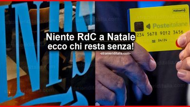 Niente Reddito di cittadinanza a Natale: Per chi