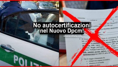 No autocertificazioni nel Nuovo Dpcm: Novità sugli