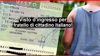 Visto d'ingresso per fratello di cittadino italiano