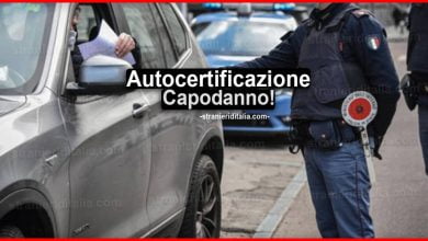 Autocertificazione Capodanno: Il necessario per gli spostamenti
