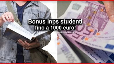 Bonus Inps studenti fino a 1000 euro! Come fare domanda