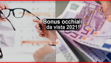 Bonus occhiali da vista 2021: sconto anche per lenti a contatto