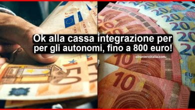 Cassa Integrazione autonomi: 800 euro confermati per i lavoratori