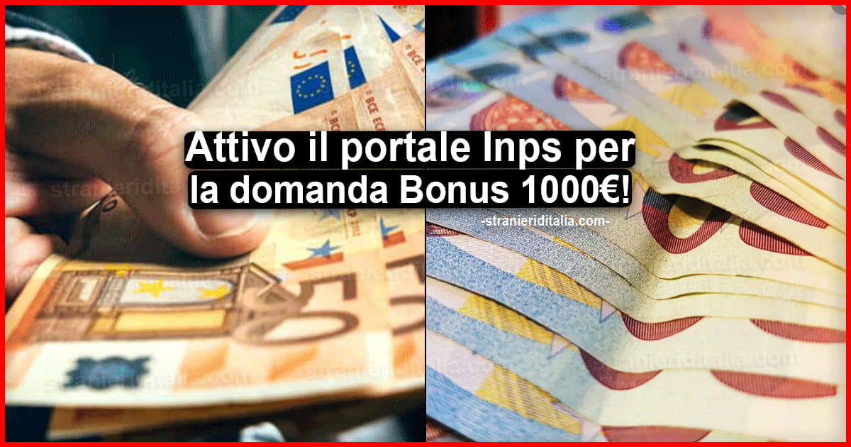 Domanda Bonus 1000 euro stagionali: attivo il portale Inps per la domanda