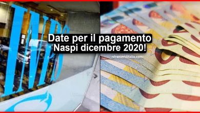 Naspi dicembre 2020: in arrivo le date e il pagamento