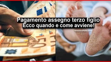 Pagamento assegno terzo figlio: Quando e come avviene