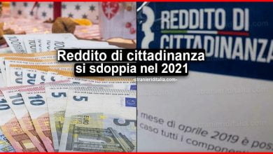 Reddito di cittadinanza si sdoppia nel 2021