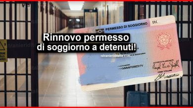 Rinnovo permesso di soggiorno a detenuti