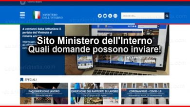 Sito Ministero dell'Interno: Quali domande possono inviare