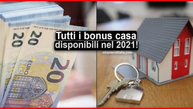 Tutti i bonus casa disponibili nel 2021