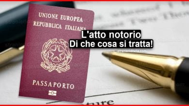 Atto notorio per cittadinanza per rifugiati e apolidi