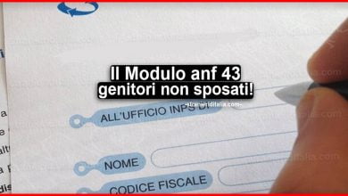 Modulo anf 43 genitori non sposati e non conviventi