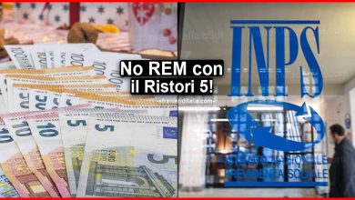 No REM con il Ristori 5: sarà escluso da nuovo decreto