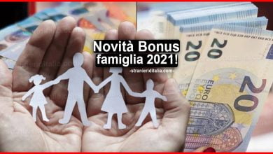Novità Bonus famiglia 2021: ecco le misure del Legge di Bilancio