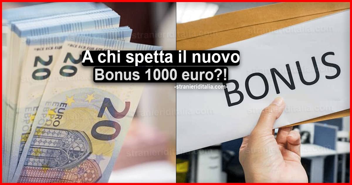 Pagamento Bonus 1000 euro 2021: nuova rata e scadenza