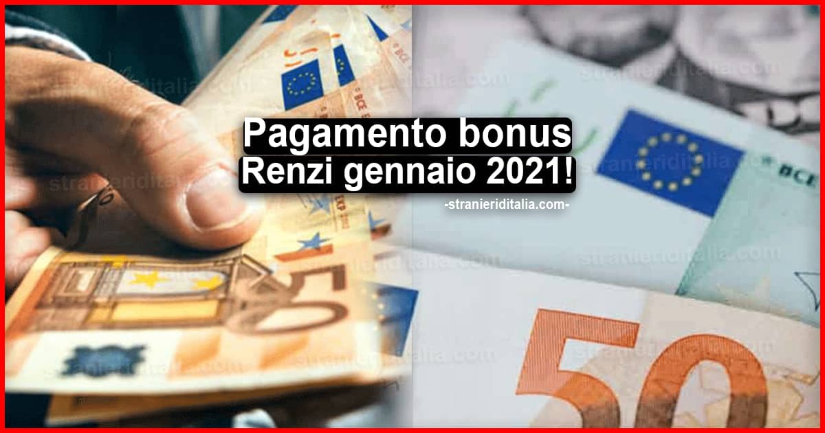 Pagamento bonus Renzi naspi 2021: Quando arriva?