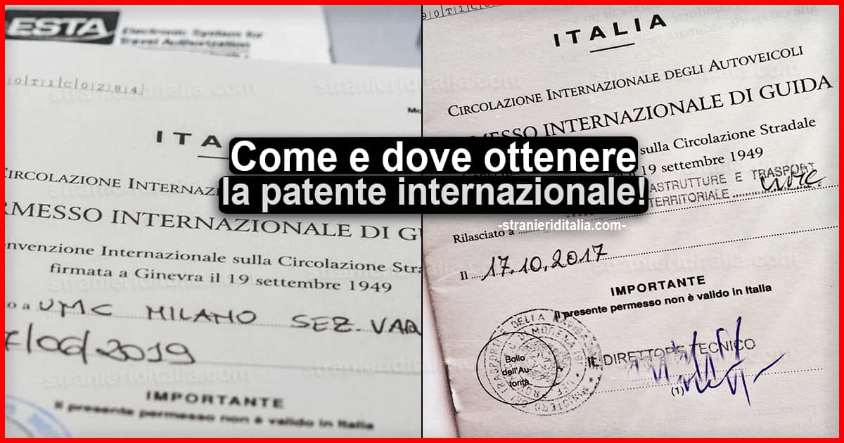 Patente internazionale: Il permesso internazionale di guida